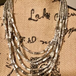 Vintage Chico’s multi-strand metal necklace